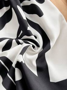 Soleia Roupa casual, de férias, ocidental, de convidado de casamento na praia, formatura, brunch, Dia de São Patrício, férias de primavera, Páscoa, festival de música, Elegante Boho Tropical Azul e Branco Floral Macaquinho com Alça, Adequado para Primavera/Verão - Multicolorido - Visão 6