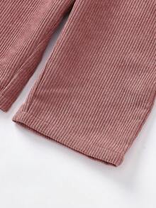 SHEIN Mono de leopardo lindo para bebé niña, versátil para el estilo callejero de otoño/invierno - Rosa - Ver 8