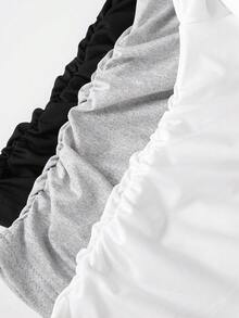 Sparklyn 少女圆领长袖褶皱休闲蝴蝶装饰T恤 - 彩色 - 查看 5