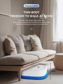 Teckwe P6 Smart Wet And Dry Floor Cleaner (Home Use): Standard Configuration Includes 1800mAh Batteries Spare Battery. It Features Automatic Cleaning And Water Refilling, Combining Mopping And Humidification In One Device, Making It Ideal For Bedrooms And Living Rooms.