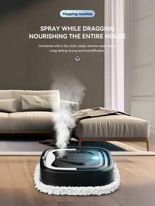 Teckwe P6 Smart Wet And Dry Floor Cleaner (Home Use): Standard Configuration Includes 1800mAh Batteries Spare Battery. It Features Automatic Cleaning And Water Refilling, Combining Mopping And Humidification In One Device, Making It Ideal For Bedrooms And Living Rooms.