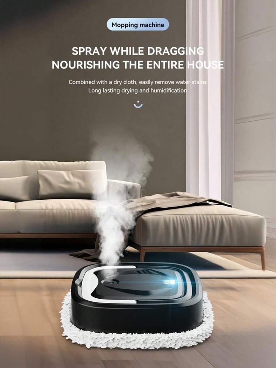 Teckwe P6 Smart Wet And Dry Floor Cleaner (Home Use): Standard Configuration Includes 1800mAh Batteries Spare Battery. It Features Automatic Cleaning And Water Refilling, Combining Mopping And Humidification In One Device, Making It Ideal For Bedrooms And Living Rooms.