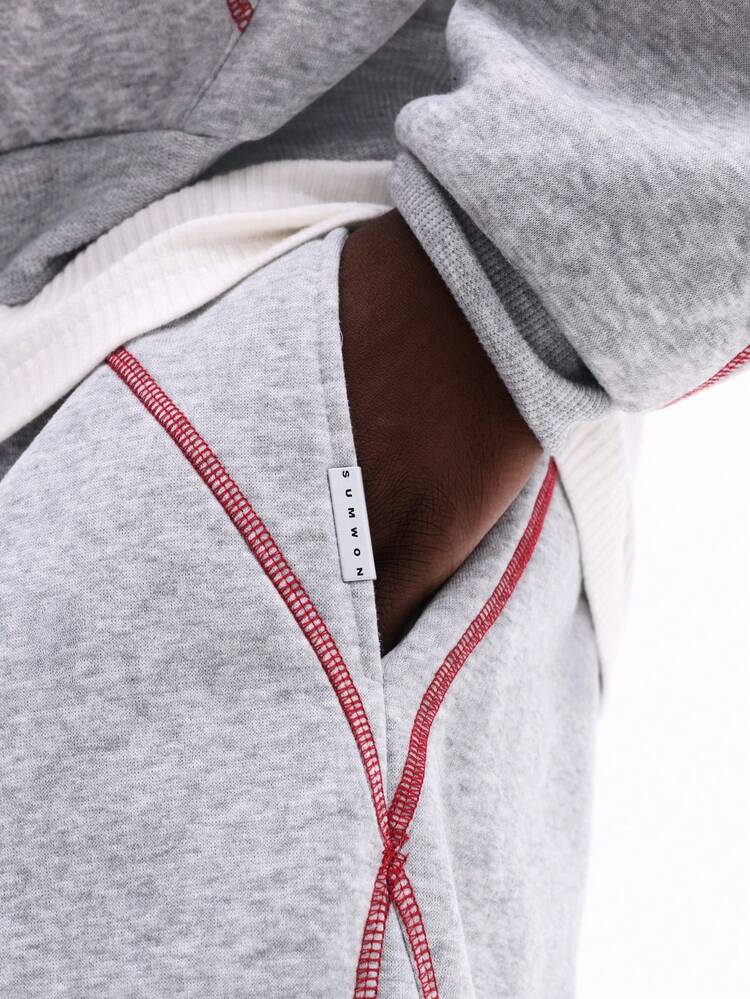 Ensemble sweat à capuche et pantalon de survêtement avec détails contrastés