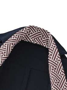 Manfinity Mode 男士纯色大衣，适合日常休闲、周末旅行、户外活动、探险旅行、轻松的工作环境或半正式场合，也是送给男友/丈夫、周年纪念日的理想礼物，秋冬季必备。 - 藏蓝色 - 查看 6