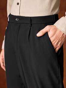 Officeau 男士冬季正装裤，保暖内衬正式长裤，绅士休闲设计长裤，复古男士正装裤