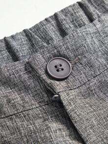 Ellevyn 女士休闲商务直筒阔腿西装裤，居家办公裤，教师裤，秋季款 - 灰色 - 查看 6