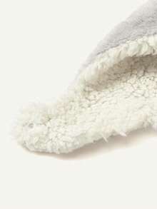 Cozy Pixies 1顶婴儿加厚保暖双层绒兔耳帽 灰色 - 灰色 - 查看 10