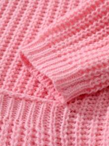 Manfinity Homme Men's Casual Solid Color Cardigan With Dual Pockets, Autumn/Winter Pink Cardigan Men Sweater Cardigan, Long Sleeve Top - Pink - View 3