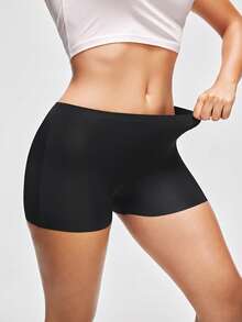 SHAPORA 3pcs Women Plain Simple Antiexposure Shorts , Casual Everyday Wear - Multicolor - View 4