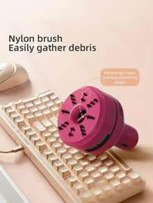 JMMO 632桌面吸尘器，轻松清洁键盘缝隙。无线设计，使用更灵活自由。它不仅是清洁工具，也是桌面趣味装饰。配备400mAh电池。