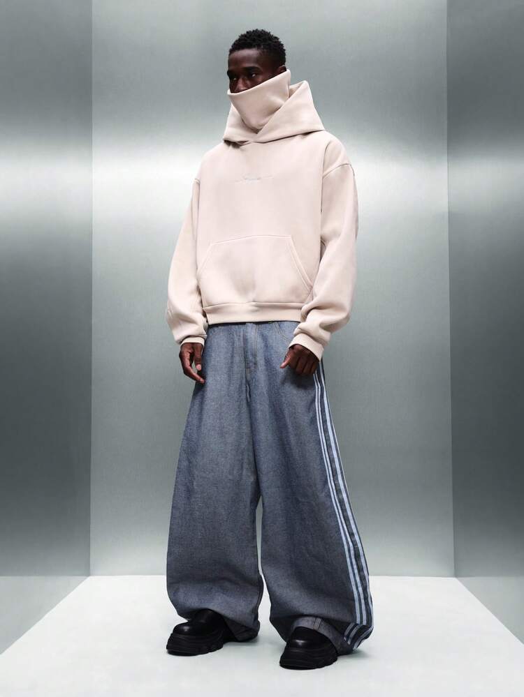 PLAYBOY X SUMWON Oversized Crop Hoodie With Centre Pocket