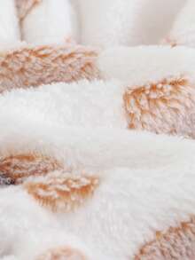 Cozy Pixies Newborn Baby Boy/Girl Cartoon Bear Pattern Fleece Thick Hooded Long Sleeve Tie-Front Robe