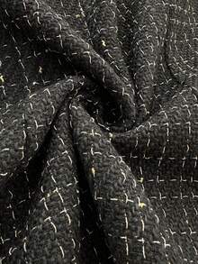 RosyDaze 女士圆点领无袖粗花呢夹克 - 黑色 - 查看 8