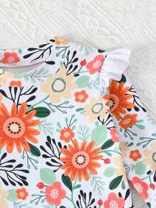 Girls Casual Ditsy Floral Long Sleeve Tankini Swimsuit Set Flower Print Bathing Suit Toddler Full Coverage Toddler Bathing Suits Baby Girl Rash Guard Swimsuit Toddler Girl Long Sleeve Swimsuit Toddler Rash Guard Girl Toddler Girl Rash Guard Swimsuit Baby Girl Long Sleeve Swimsuit - Multicolor - View 6