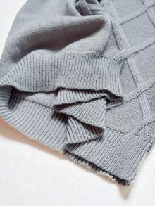 RONVEXI Men's Casual Crew Neck Long Sleeve Knit Sweater, Versatile For Autumn/Winter Fall - Grey - View 8
