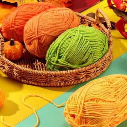 5 Skeins 250g Each Handmade Crochet Yarn Soft Multicolor Knitting Wool Thread For DIY Bags Clothes Hats Valentine Day Gift Craft Project Supplies