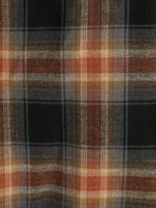 Manfinity Homme Plus Size Men's Plaid Long Sleeve Single-Breasted Casual Loose Shirt Men's Flannel Shirt Men's Shirt Grunge Flannels For Men Men Plaid Shirt Vintage Shirt For Men Old Money,Daily Leisure, Weekend Trips, Outdoor Activities, Travel Expeditions, Relaxed Work Environments Or Semi-Formal Occasions, Boyfriend/Husband Gift, Anniversary Gift Party Christmas - Multicolor - View 6