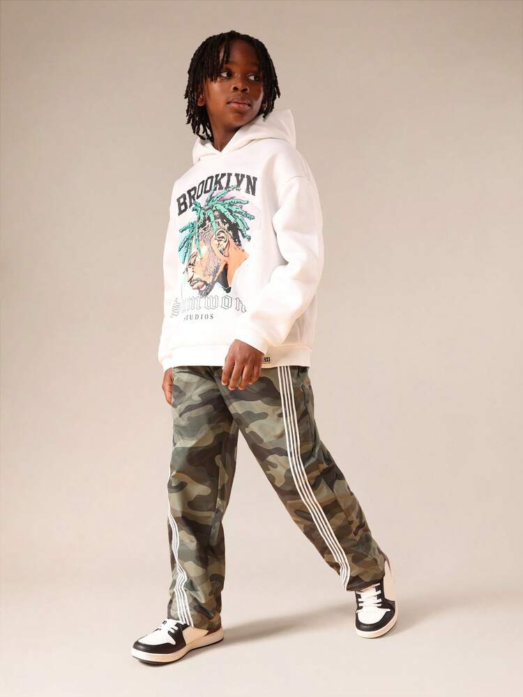 Brooklyn Hoodie With Camo Jogger Set