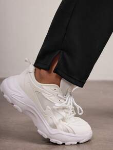 Rhythm Era Plus Size Casual Fashionable Versatile Solid Color Tapered Sports Pants Yoga Women Pants - Black - View 8