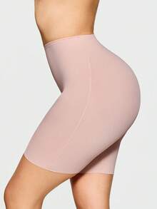 SHAPORA Quần định hình màu trơn thoải mái cho nữ - Hồng - Xem 3