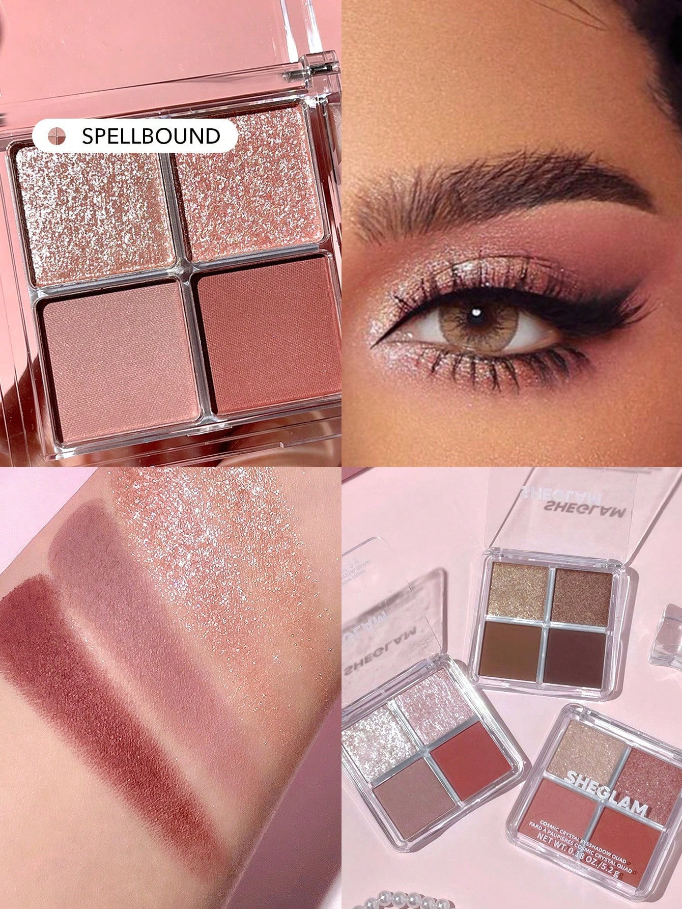 SHEGLAM ظلال العيون Cosmic Crystal Quad-Spellbound...