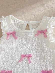 Souflis Souflis Baby Girl Cute Jacquard Top And Jacquard Shorts Set, Spring/Summer - Multicolor - View 5