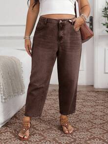 EMERY ROSE Jeans casuales de unicolor talla grande