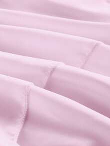 ROMWE Goth Váy cưới Punk Holiday Innocent Cute Asymmetrical Hem Grommet Bowknot dành cho nữ - Hồng - Xem 3