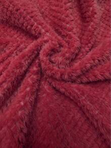 INAWLY Plus Size Women Drawstring Hooded Pocket Fleece Sweatshirt, Autumn/Winter - Red - View 4