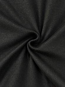 SHEIN 女士字母五角星印花V领休闲长袖T恤 - 黑色 - 查看 4