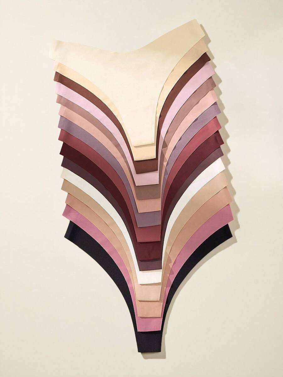 女士无缝低腰丁字裤 15 条装