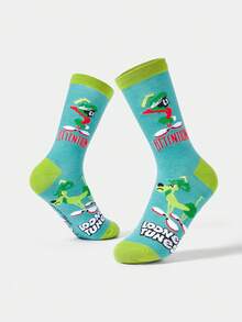 LOONEY TUNES X SHEIN Calcetines tipo tripulación para mujer - Multicolor - Ver 4