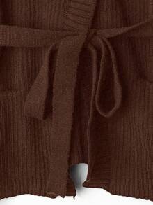 GlowEve New V-Neck Cardigan For Women, European And American Style Color Blocking Elegant Minimalist Fashion Knit Top