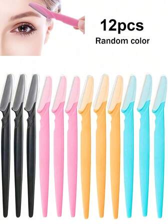 6/12/100-Pack Dermaplaning Tool & Eyebrow Razors - Facial Hair Remover For Women & Men, Exfoliating Peach Fuzz Remover, Gift For Mom, Birthday, Christmas