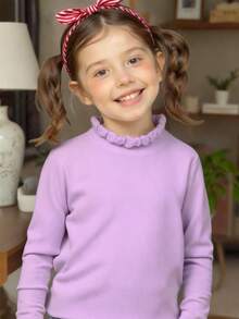 Young Girls Sweaters - Mauve Purple - View 3