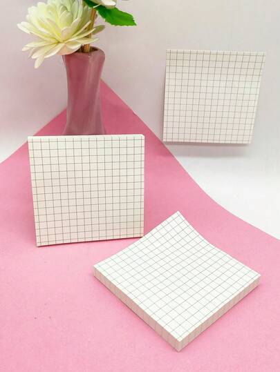 Ofis, Okul, Not, Yapılacaklar Listesi, Öğrenci Stilinde Izgara Çizgileri ve Okula Dönüş İçin 1 Kitap/80 Sayfa Basit Yapışkan Notlar