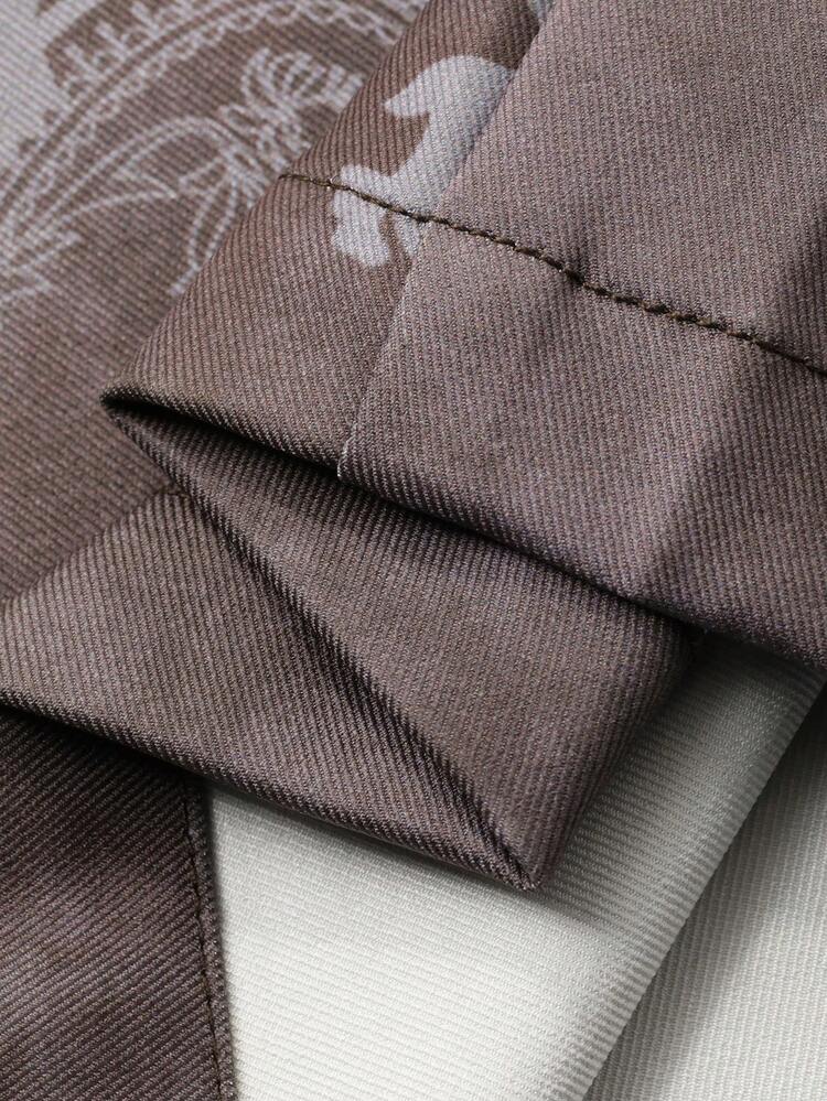 Women's Cashew Flower All-Over Print Bohemian V-Neck Sleeveless Top And Straight Leg Pants 2-Piece Set, Casual Vacation Style