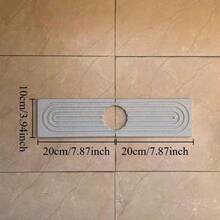 1/4PCS Kitchen Faucet Mat - Diatomite Splash Guard For Sink, Quick-Drying Water Absorbing Stone Tray Includes Sandpaper Suitable For Kitchen Sink Bathroom Bath Tub Quick Dry Non-Slip Easy To Clean,17.7x3.9in,23.6x3.9in - Multicolor - View 20
