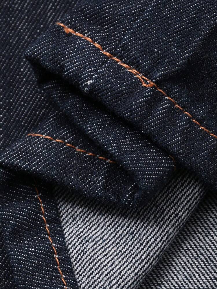 Women's Casual Collared Waist Top And Jeans Pants Set, Autumn