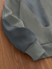 SWAVVY 男士针织休闲宽松长袖连帽卫衣