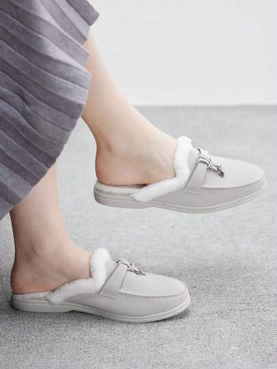 CUCCOO BIZCHIC Women's Casual Comfortable Slip-On Mule Flats