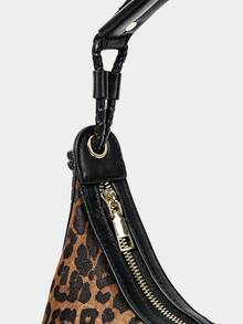 SHECARRY Leopard Print Casual Versatile Comfortable Daily Women Shoulder Bags - Brown leopard print - View 5