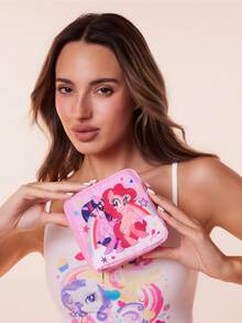 My Little Pony X SHEIN 1 Pcs/1 Set Cartoon Print Storage Bag, Can Be Used As Feminine Hygiene Storage Bag, Digital Storage Bag, Small Item Storage Bag, Twilight Sparkle, Rainbow Dash, Fluttershy, Pinkie Pie, Rarity, Applejack, Friendship,Gift Ideas - Multicolor - View 4