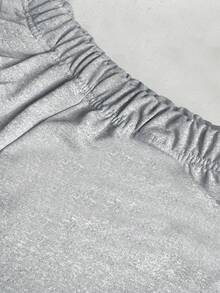 Glimmora 弹性腰带休闲宽松百搭日常女裤 - 灰色 - 查看 3