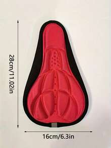 1/2pcs [Shock Absorption | Breathable] Breathable 3D Comfortable Bicycle Seat Cushion Cover | With Shock Absorption | Ideal For Road Bikes And Mountain Bikes
