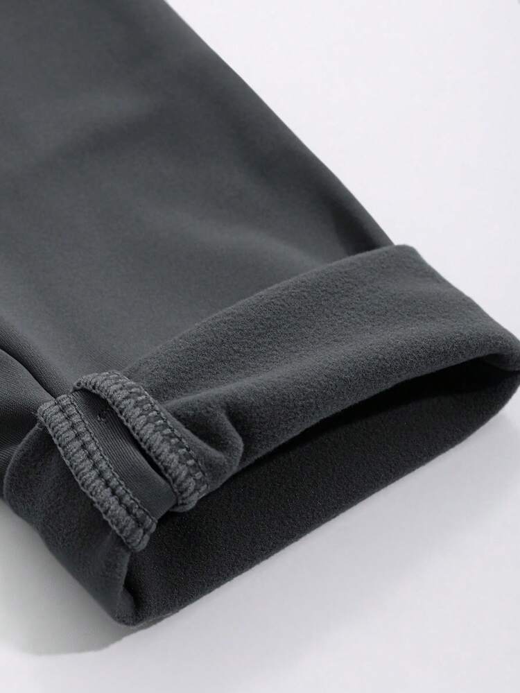 Women's Solid Color Long Sleeve Zip-Up Collar Slim Fit Thin Fleece Jacket Fall,Winter