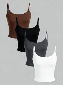 Women Tank Tops & Camis - Multicolor - View 2