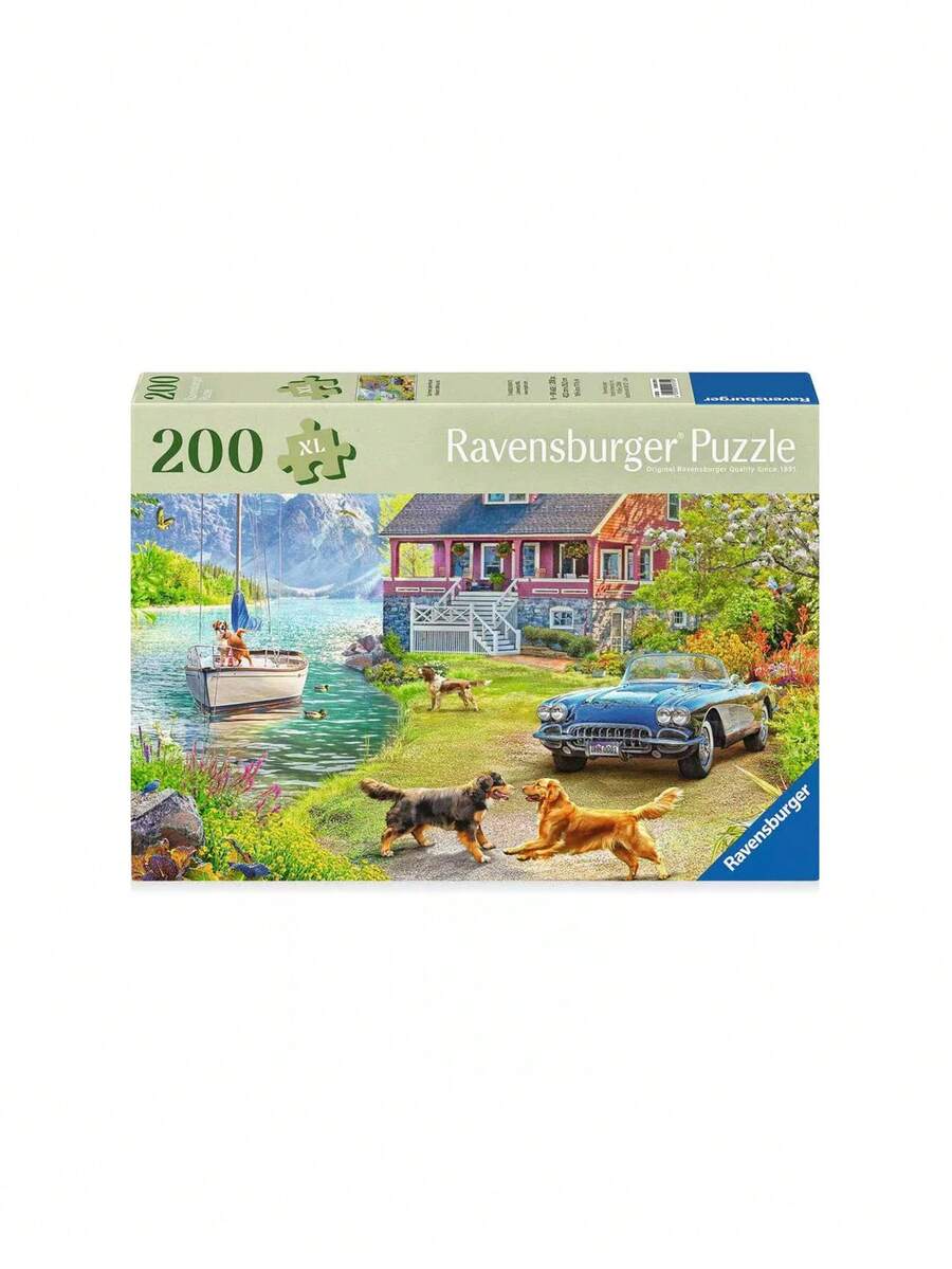 Ravensburger Summer Lake House 200 Pieces Adults Puzzles 9 Years+ 12001370 - Multicolor - View 1