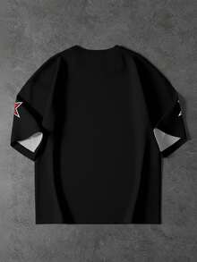 SHEIN EZwear Áo thun nữ cổ tròn chất liệu jersey phong cách Y2K, số 23, kiểu áo jersey, áo đua xe, thời trang đường phố, cổ điển, mùa tựu trường, retro, mùa thu, trang phục thường ngày nữ, mùa thu đông, hip-hop. - Nhiều màu - Xem 2