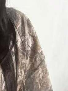 SHEIN Fashionable Leaf Print Loose Fit Round Neck Short Sleeve T-Shirt - Multicolor - View 3